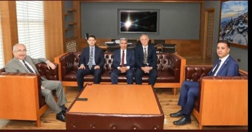 Vali/Büyükşehir Belediye Başkan Vekili Sayın Mustafa YAMAN, Artuklu Kaymakamı Sayın H. Hasan GÖKPINAR'ı Ziyaret Etti.